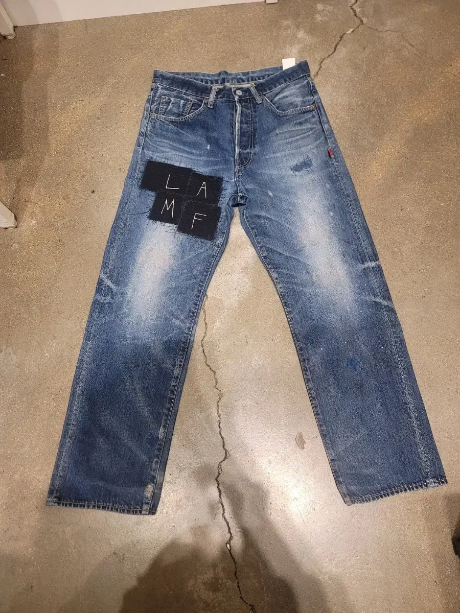 Wtaps LAMF TRASH processed denim jeans | Bunjang Global